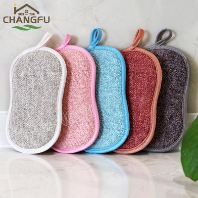 China Durable Super Absorbent Microfiber Sponge Kitchen Sponge Washable Dish Sponge for sale