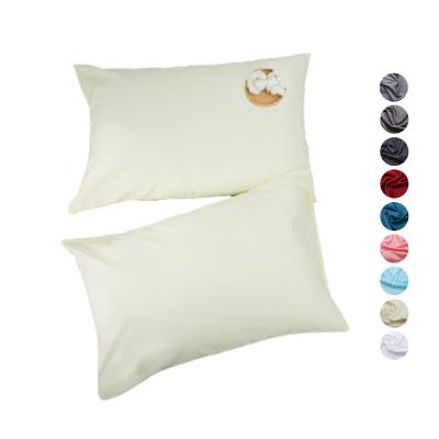 China High Quality 100% Cooling White Cotton Pillow Case 233TC Housewife Home/Hotel Pillow Case Cover for sale