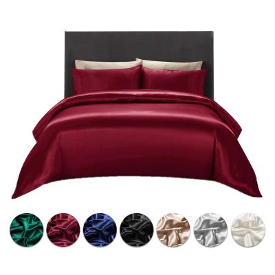 China China Manufacture Anti Static Customized Silky Satin Bedding Sets for sale