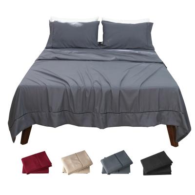 China Portable Luxury Comforter Brushed Microfiber King Size Bedding Sheet Set Wholesale for sale