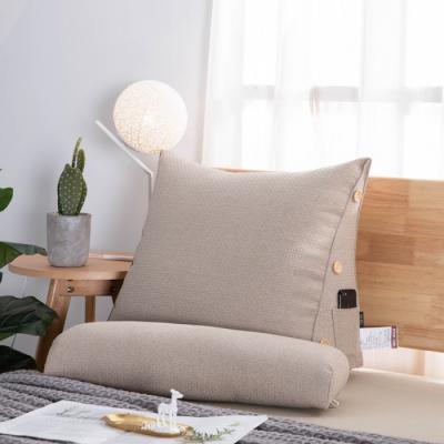 China Anti-static woven multifunctional pillows and cushions of large rattan pattern leisure pillow backrest lumbar pillow for sale