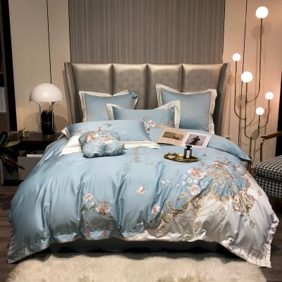 China Wholesale Anti-static Cotton Embroidery Bedding Sets Duvet Cover Sheets 100% Cotton Bedding Set for sale