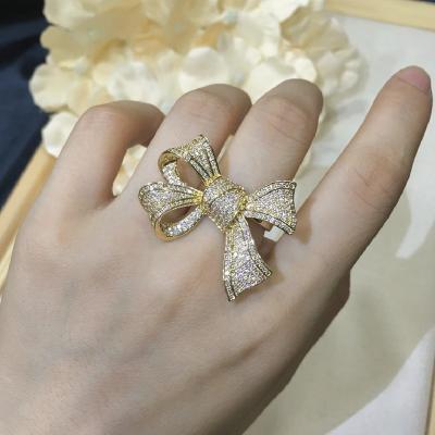 China TRENDY Custom Engagement Rings Brass Gold Plated Fashion Accessories Gold Women Ring for sale