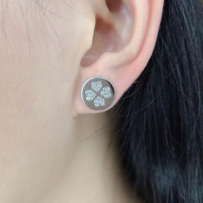 China High quality branded sublimation earring blanks silver jewelry earing for sale