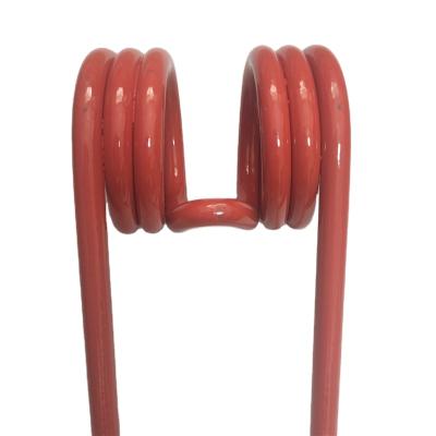 China Jinchang Spiral Red Steel Long Double Torsion Spring Torsion Spring Customized For CLAAS MACHINE for sale