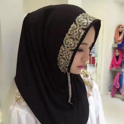 China New latest design tudung hijab snap dubai tudung hijab scarf dubai hot arabic muslim hijab style for sale