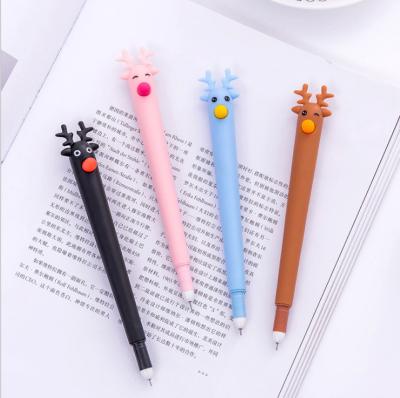 China School Office Stationery Korea Japan Fruit Rabbit Horse Pig Normal Animal Design Student Funny Eco Plastic0.5mm Ink Cartoon Gel Pen for sale