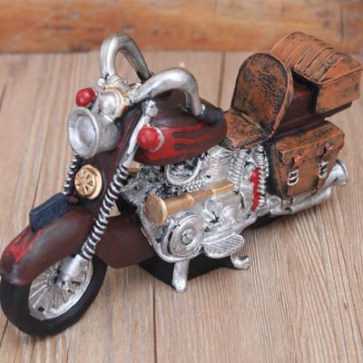 China Save New Halley Retro Resin Motorcycle Saving Money Tank Wholesale British Hog Coin Bank For Living Room Cabinet Decoration for sale