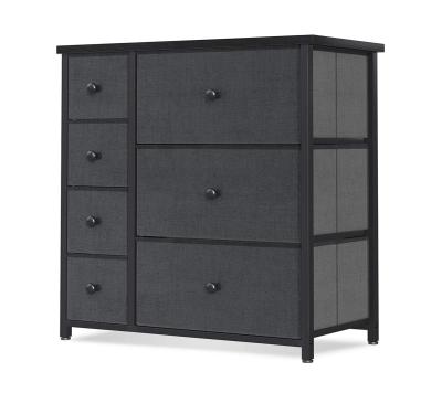 China New Classic/Postmodern Dresser with 7 Drawers, Small Cloth Storage Tower Unit Organizer for Bedroom Chest for Hallway, Cabinet Steel Frame and Wood Top for sale