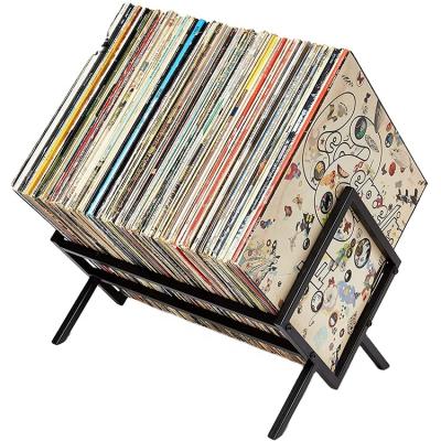 China (Size) Adjustable MODERN Vinyl Record Rack Protects Vinyl /Organize Albums & Book / Magazine Files High End Design Storage Rack for sale