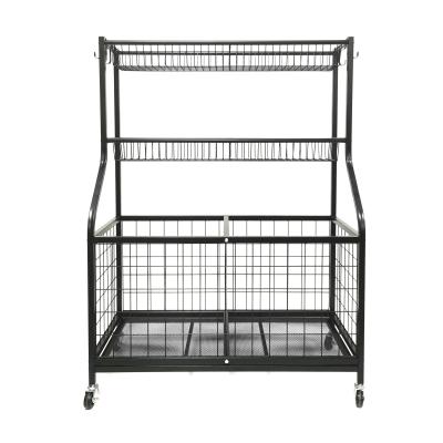 China Garage Sporting Goods Organizer Balls Storage Rack Garage Storage Viable Sports Racks Garage Balls Storage for sale