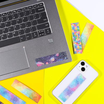 China Non-Toxic Waterproof Eco-Friendly Waterproof Sensory Calming Textured Worry Custom Calming Textured Sensory Strips 3D Rough Stickers For Cell Phone Laptop for sale