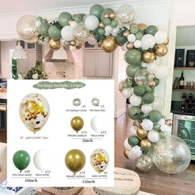 China Pastel Green Garland Kit Birthday Decoration Set Brithday /WeedingParty Decor Party Supplies / Gifts Balloon for sale