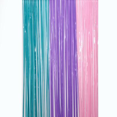 China Decoration Party Backdrop Macaron Foil Curtain Wall Square Aluminum Curtain All Colors Curtain Foil Laser for sale