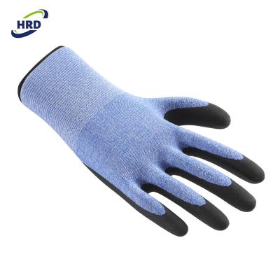 China Manufacturer Miro Foam Nitrile Coated Recycled Polyester Soft And Felxible Professional Garden Work Gloves for sale