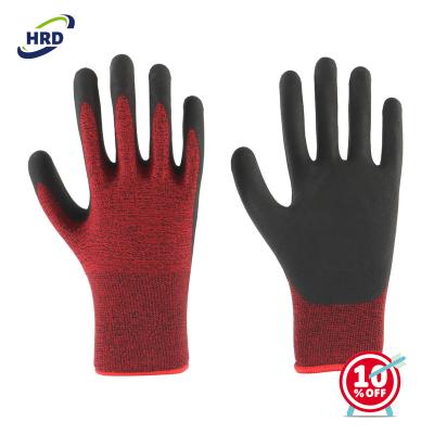 China Miro Foam Nitrile Coated Superior soft and felxible grip waterjet industrial work mechanical gloves for sale