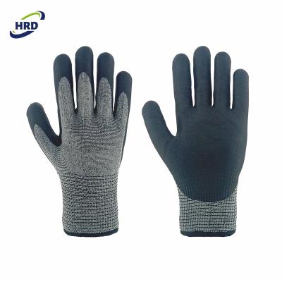 China Professional factory soft and felxible foam nitrile dipped acrylic coating winter safety thermal work gloves for sale