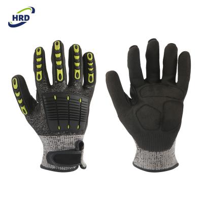 China Best Selling High Performance Cut TPR Heavy Duty High Performance Impact Resistant Mechanical Glove for sale