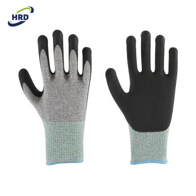 China Soft And Felxible Professional Manufacturer Micro Foam Nitrile Coated ANSI A4 Industrial Flexible Blade Cut Resistant Safety Work Glove for sale