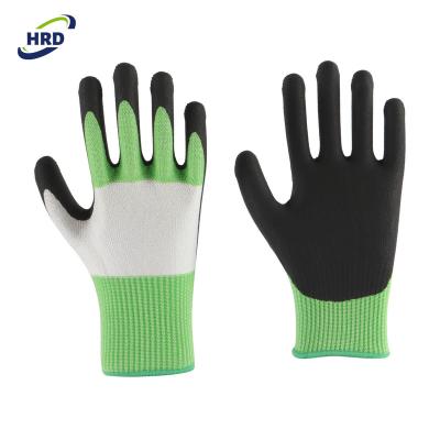 China Professional soft and felxible manufacturer EN388 soft blade cut resistant level 3 labor safety work glove for sale