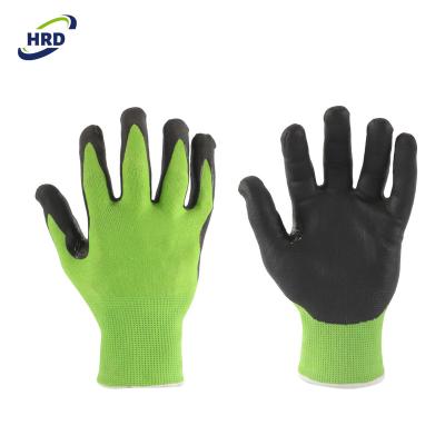 China Soft and felxible nitrile tip foam coated soft blade reinforced cut heavy duty work safety 5 glove for sale