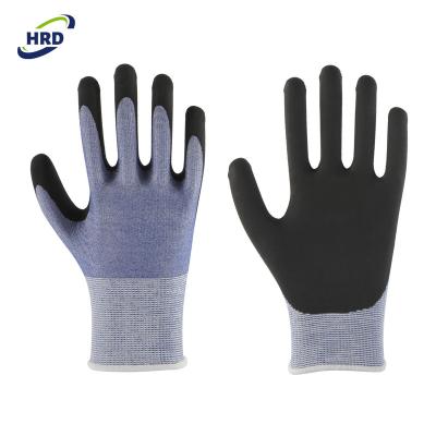 China Factory price soft and felxible foam nitrile coated ANSI A3 flexible blade cut resistant labor safety work glove for sale