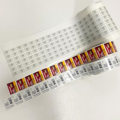 China Discount waterproof scratchsolution high quality sticker label roll packaging empty label stickers for sale