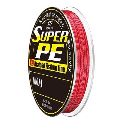 China Sink Tip Float Locator 100M X-GAN SUPER X9 PE BRAIDED FISHING LINE HIGH QUALITY PE BRAIDED for sale