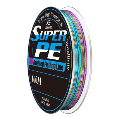 China Sink Tip Float Locator X-GAN PE FISHING LINE SUPER BRAIDED X8 PE BRAID HIGH QUALITY 100M for sale