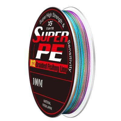 China Sink Tip Float Locator X12 BRAIDED 100M X-GAN SUPER HIGH QUALITY PE BRAIDED PE FISHING LINE for sale