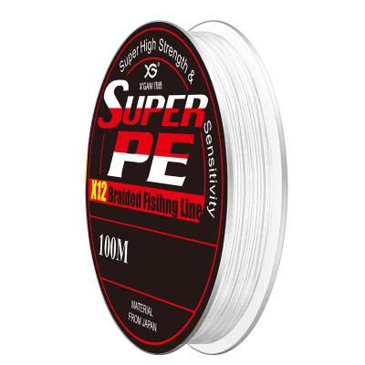 China Sink Tip Float Locator X-GAN PE FISHING LINE SUPER BRAIDED PE X12 HIGH QUALITY BRAID 100M for sale