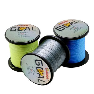 China Sink Tip Float Locator 1000M Brand LineThink GOAL X4 100% PE Fishing Line Beaches Japan Multifilament 8LB to 100LB for sale