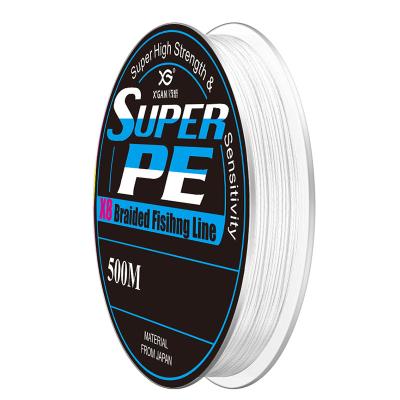 China Sink Tip Float Locator 500M X-GAN SUPER X8 PE BRAIDED FISHING LINE HIGH QUALITY PE BRAIDED for sale