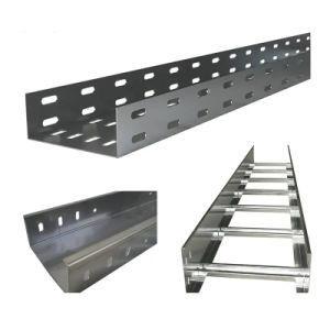 China T1-200x600 Electro-Galvanized Ladder Cable Tray with Thickness 1.0-3.0mm for sale