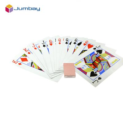 China Clear Playing Cards Playing Cards Waterproof Plastic Paper / Plastic Poker Cards Size for sale