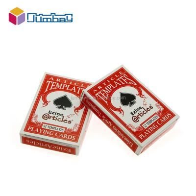 China Professional Customization Playing Cards UAE Poker Card Tattoos Designs Casino Playing Card Paper/Plastic Printing for sale