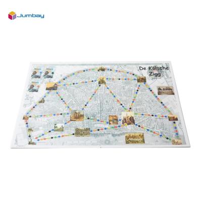 China Custom Printed Paper/Plastic/PP/Cardboard/Wood Game/Others Cardboard Checkered Paper Board Professional Personal Customization for sale