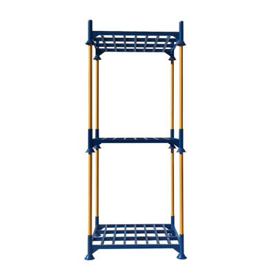 China Corrosion Protection Stackable Steel Stacking Pallet Stillage Racks In Steel Pipes Industry For Warehouse for sale