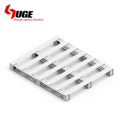 China Warehosue Storage Equipment Galvanized Steel 4-Way Entry Stackable Cargo Pallet Wholesale for sale