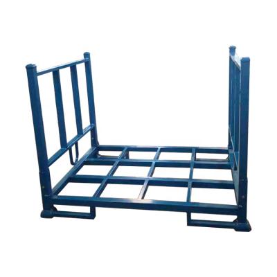 China Corrosion Protection Heavy Duty Folding Pallet Rack Stackable Fabric Roll Storage for sale