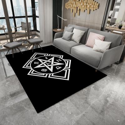 China Factory Price Washable Polyester Floor Mat Custom Eco-Friend Wholesale Cheap Indoor Decoration Living Room Carpet Europe Rectangle for sale