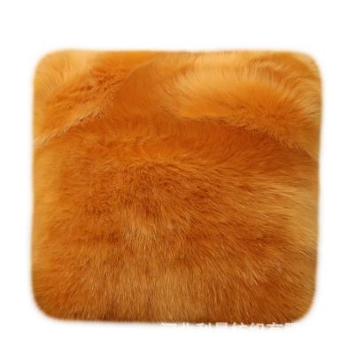 China Shaggy Faux Fur Cushion Anti-Static Fluffy Bolster For Sofa for sale