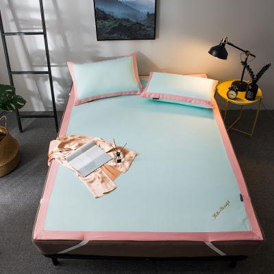 China High Quality Summer Feeling Corrosion Resistant Fabric 5D Fashion Cool Silk Soft Sleeping 3 Pieces Ice Mat Set for sale