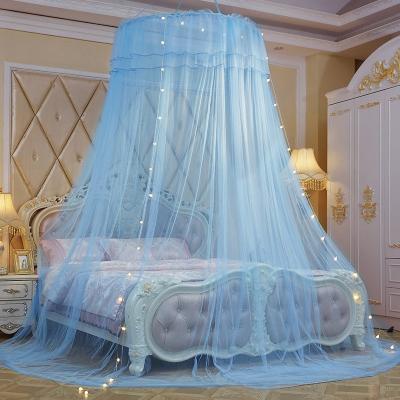 China Insecticide Treated 3 Door Open Design Extra Large Round Hanging Fiber Manufacturer Custom Made Double Bed Mosquito Net for sale