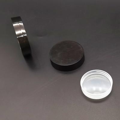 China Non soft type black pp plastic spill caps 24mm, 28mm, 38mm lid plastic screw cap closure for sale