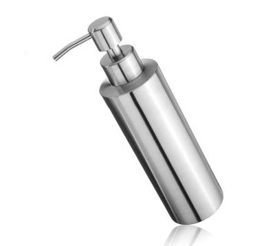 China 48PCS/CARTON 250ml Personal Care Bathroom Metal Bottle Empty Liquid Soap Bottle Soap Dispenser for sale