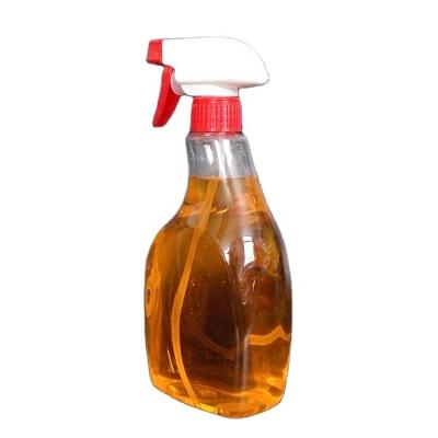 China 500ml 600ml PET Clear Detergent Cleaning Liquid Sprayer Bottle Trigger Cosmetic/Pharmaceutical Plastic Empty Sprayer Bottle for sale