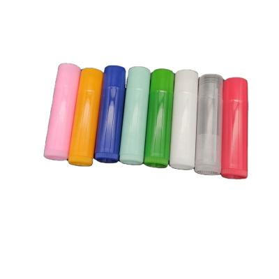 China Cosmetic Industry Wholesale Colorful Clear Mini Lip Balm Tube 5g Lipstick Empty Plastic Tube for sale