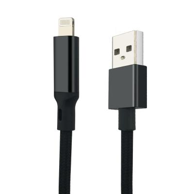 China Mobile Phone Wholesale USB A Fast Charging Cable 1m Black 3 Feet USB Charging Cable For iPhone for sale