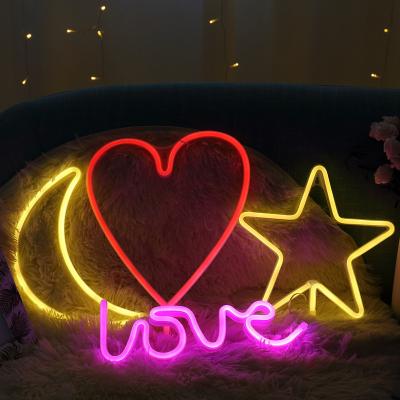 China Shop New Style LED Indoor Neon Lights USB Powered Decorative Led Light For Romantic Wedding Party Simple Setting for sale